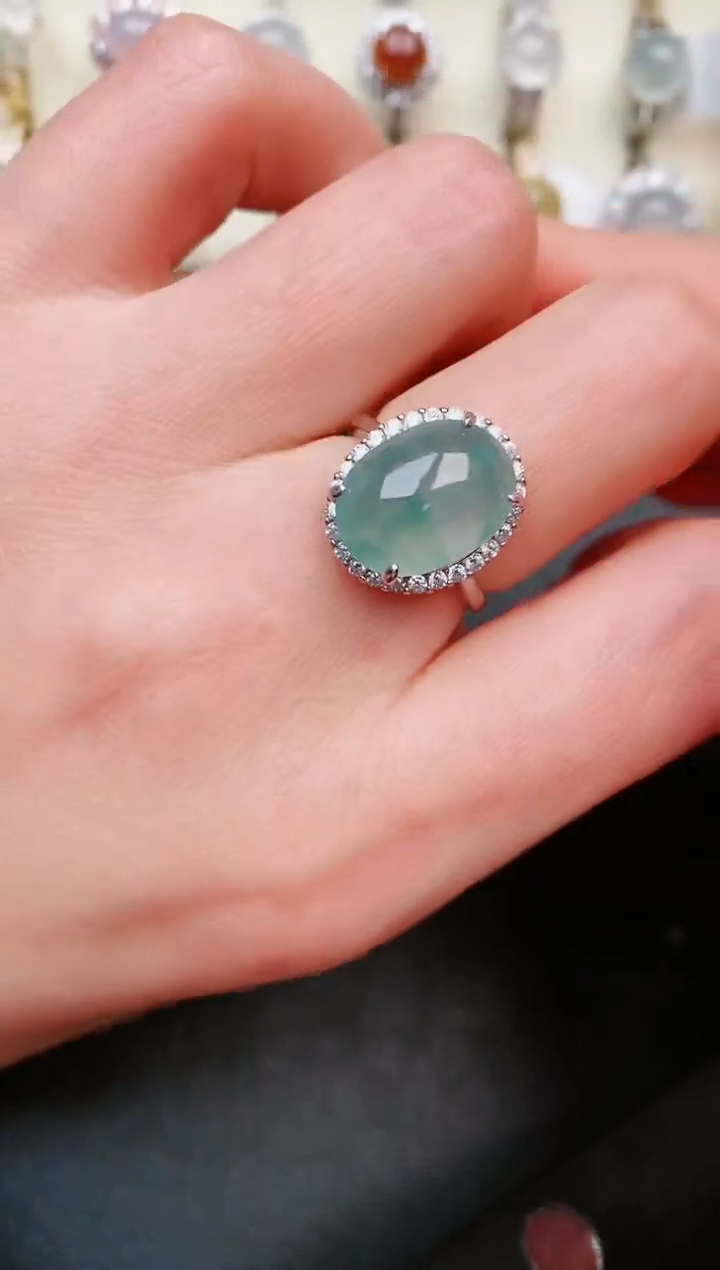 【闪购商品】翡翠戒指银S925镶嵌.......