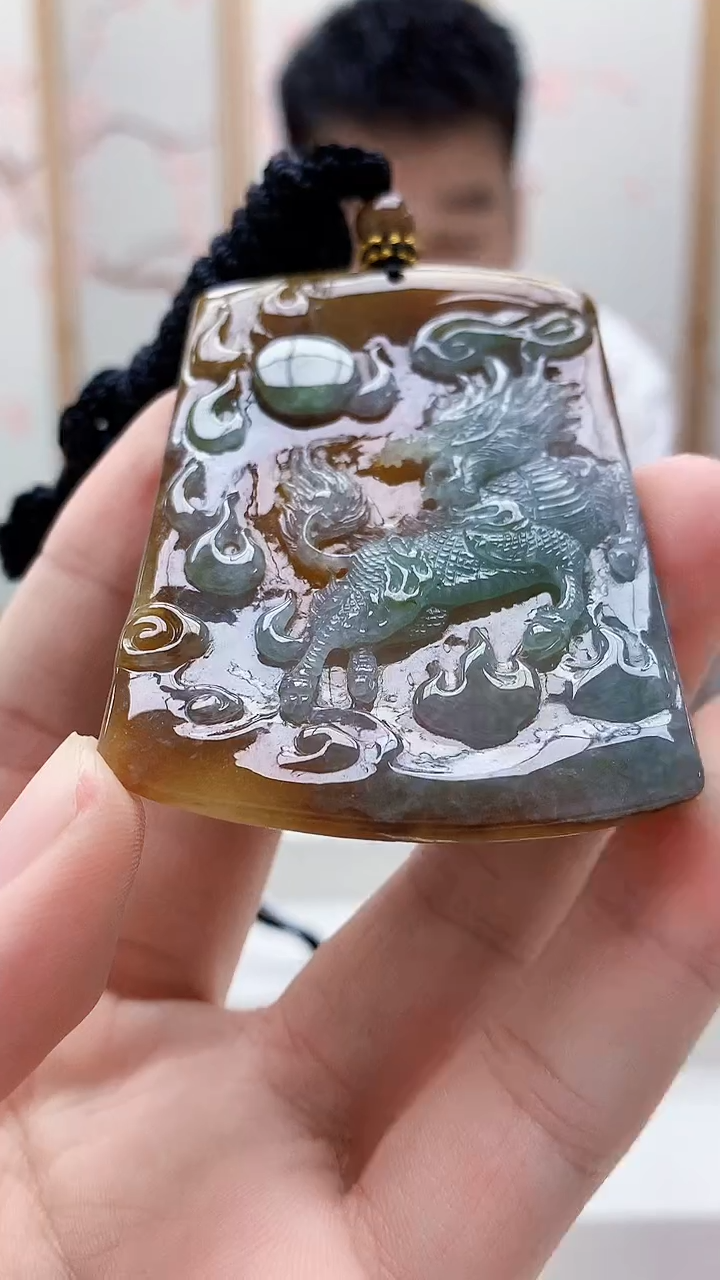 未镶嵌定制翡翠5028bb-毛货挂件92