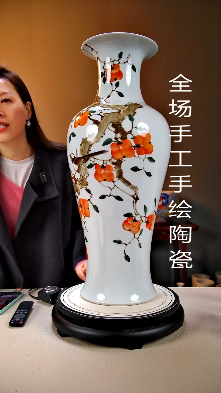 摆件陶景德镇手绘陶瓷18