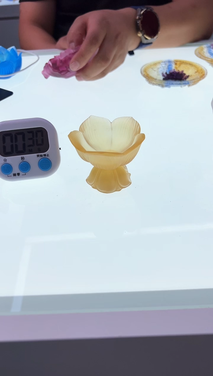 【闪购商品】泥塑古法琉璃小烛台