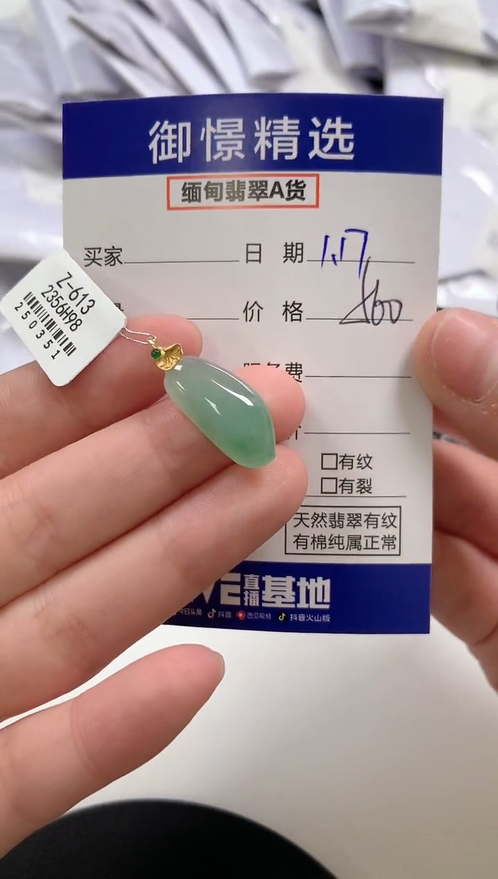 【闪购商品】翡翠颈饰18K金镶嵌16