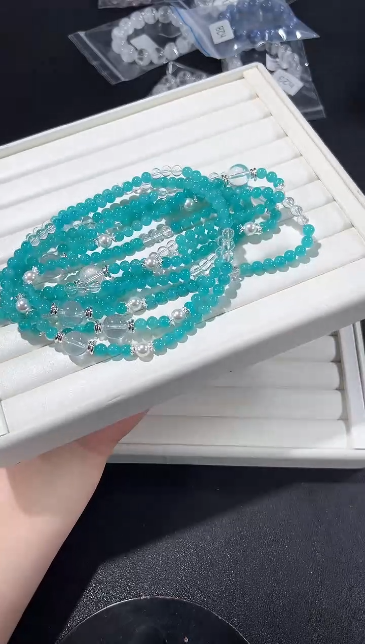 未镶嵌手链天河石34h多样性发其一【1条】默认微瑕