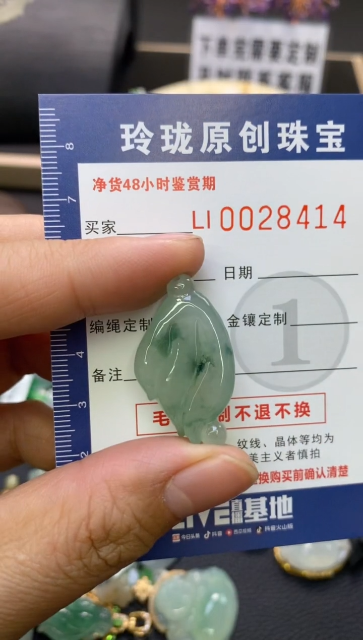 【闪购商品】翡翠颈饰未镶嵌翡翠净货28414