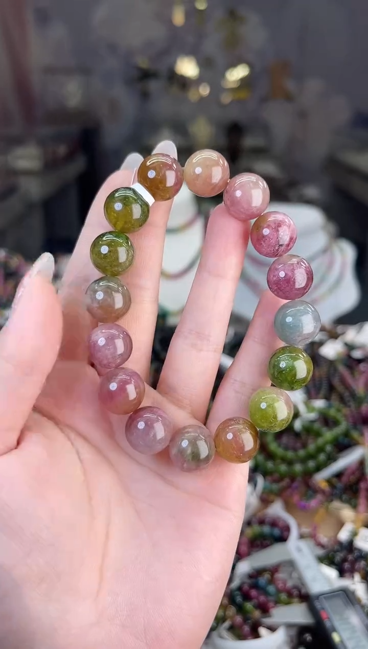 【闪购商品】/未镶嵌碧玺13mm+碧玺单圈多样性发货