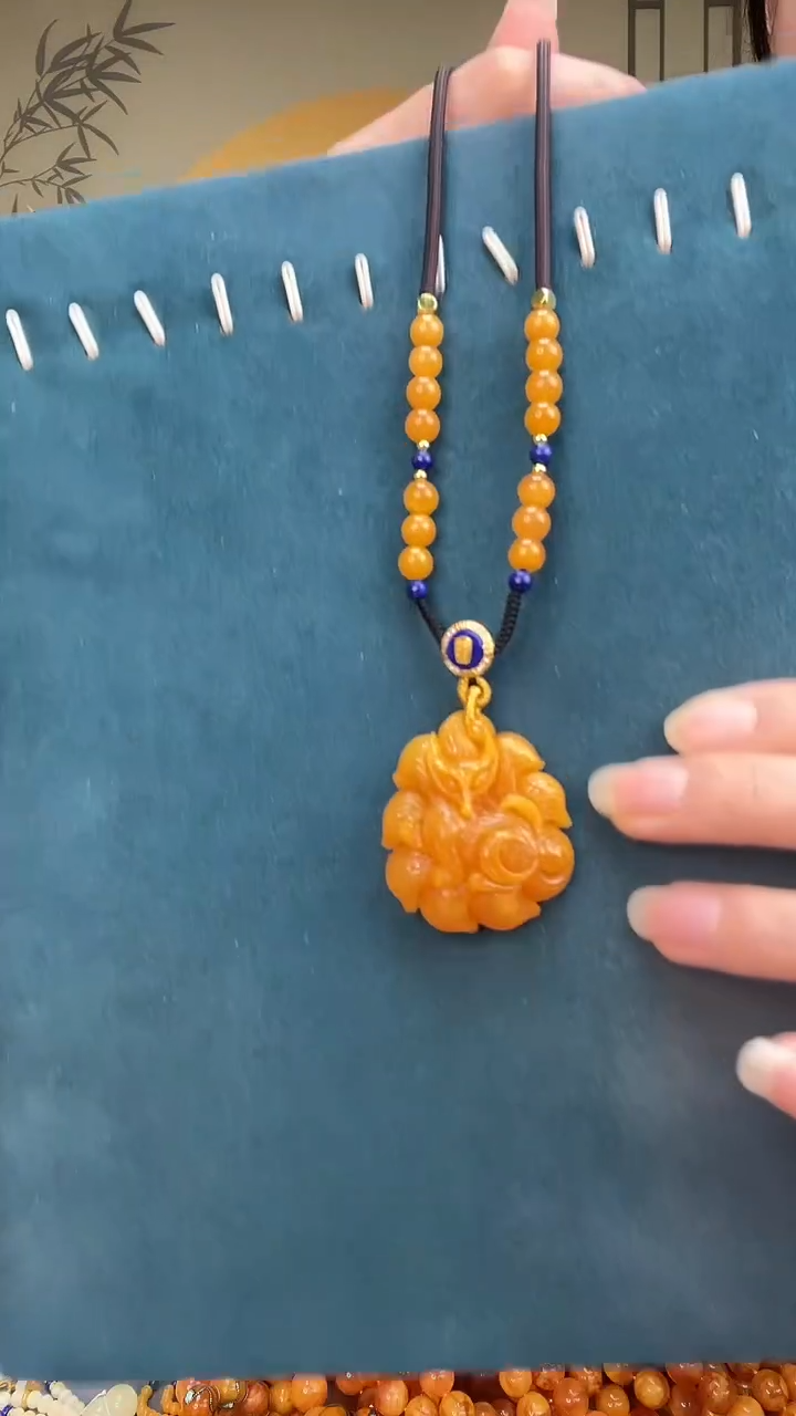 裸石琥珀未镶嵌天然蜜蜡A2076