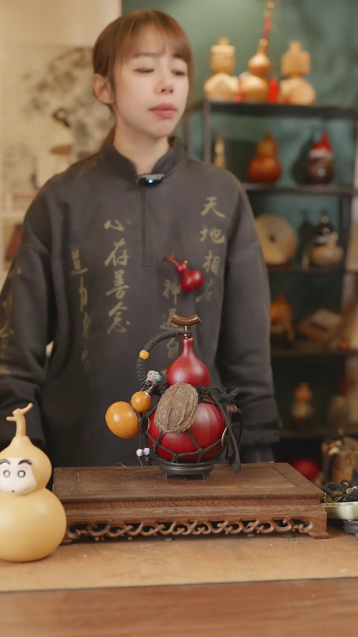 【闪购商品】174号精品天然大漆工艺防渗内胆酒葫芦~