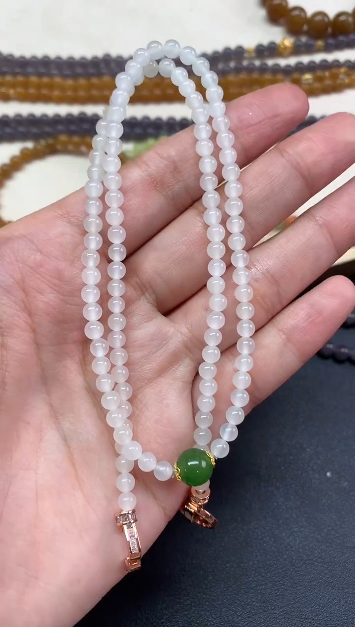 【闪购商品】和田玉珠链未镶嵌Q128|680