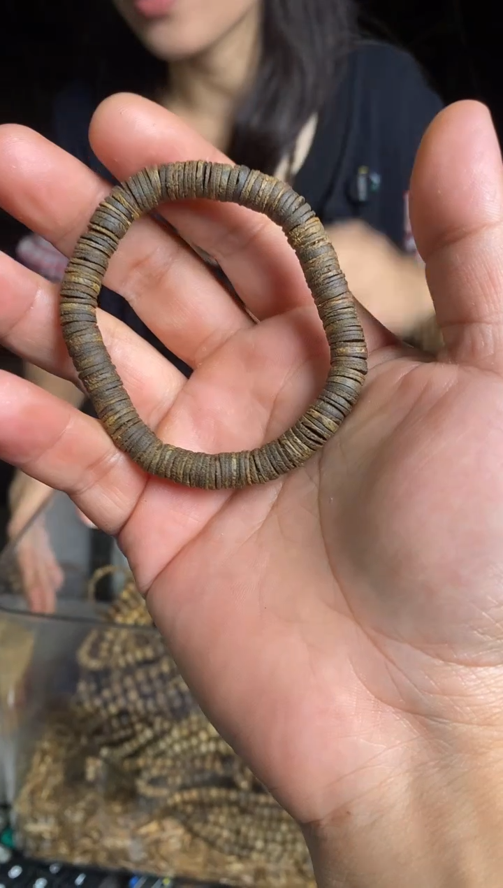 沉香手串人****4沉水08金钱片珠单圈手串多样性发一