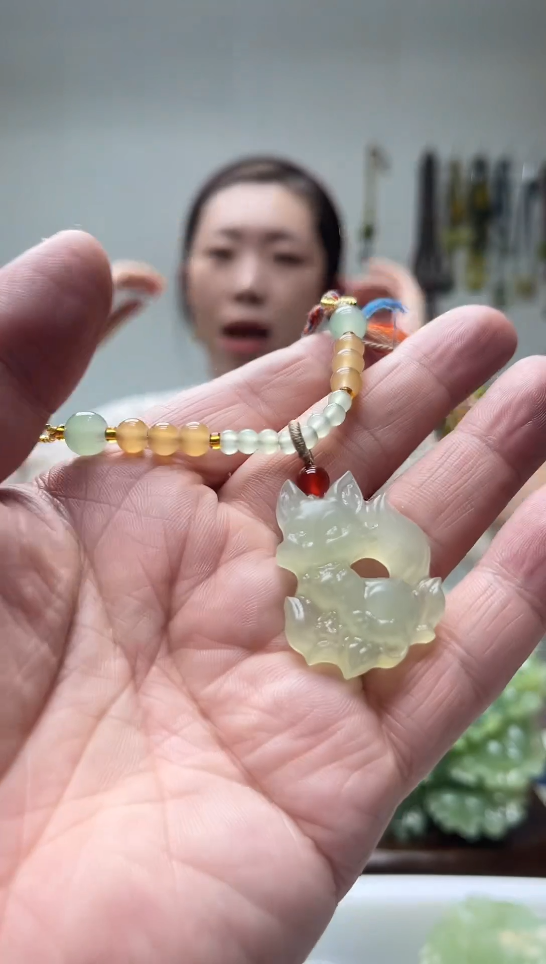 未镶嵌岫玉颈饰多样性发货 拍一发一