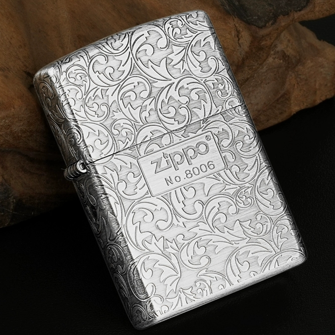 【CC】Zippo打火机古银常规唐草中标 -DY9902DK 38
