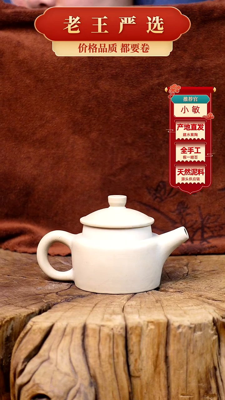 【闪购商品】壶建水紫陶全手工壶 （轻微手工痕迹）