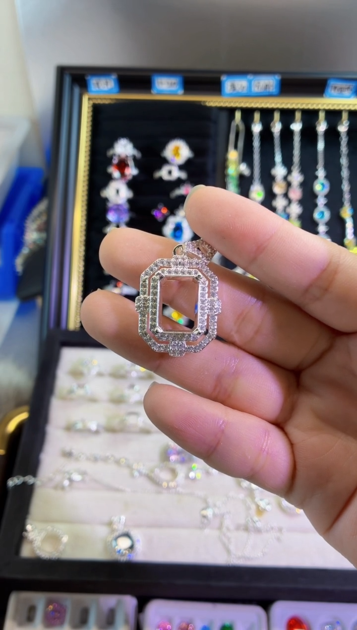 锆石非金属10*14倒角 冰花空托