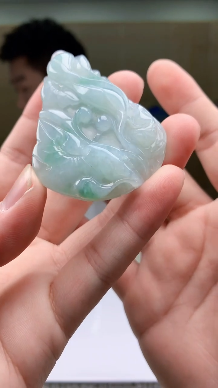 【闪购商品】定制翡翠未镶嵌5028bb-毛货挂件19