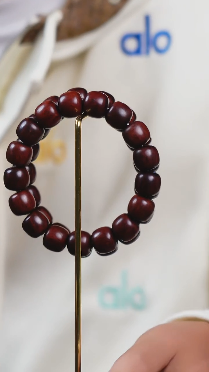 黄花梨/降香黄檀手串/手链SG002 海南红降老型单圈