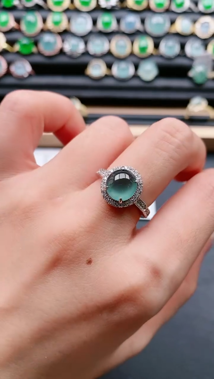 【闪购商品】翡翠戒指银S925镶嵌11111111111