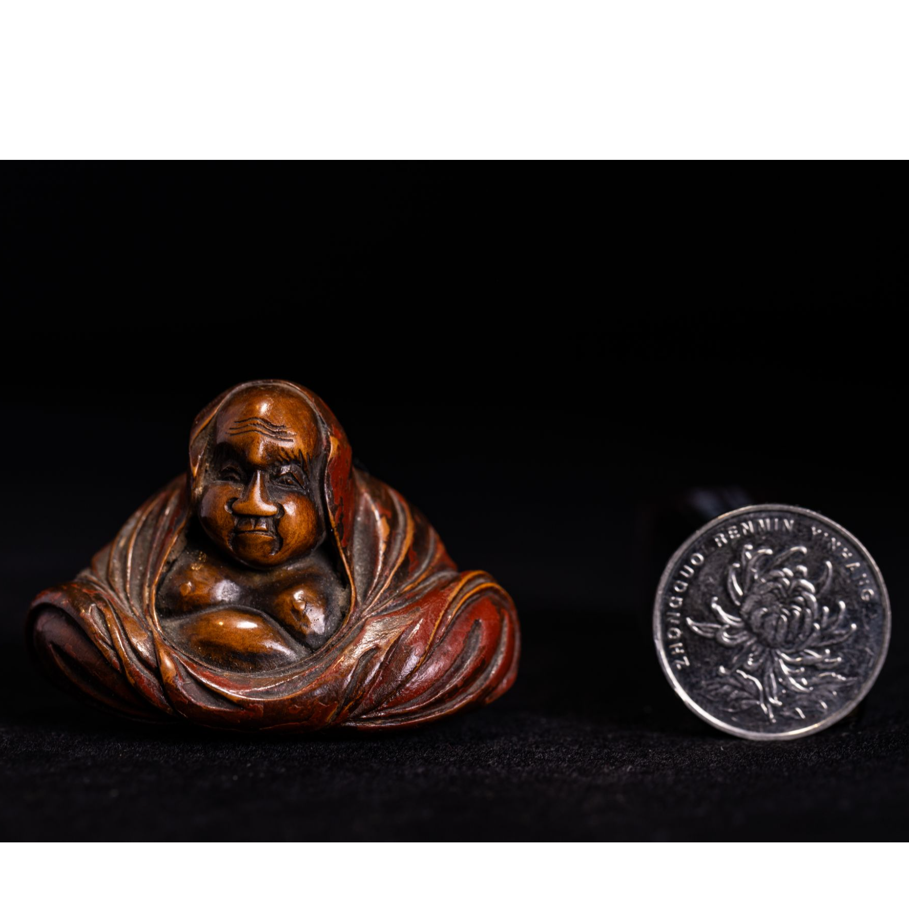 清代 黄杨木寿星 