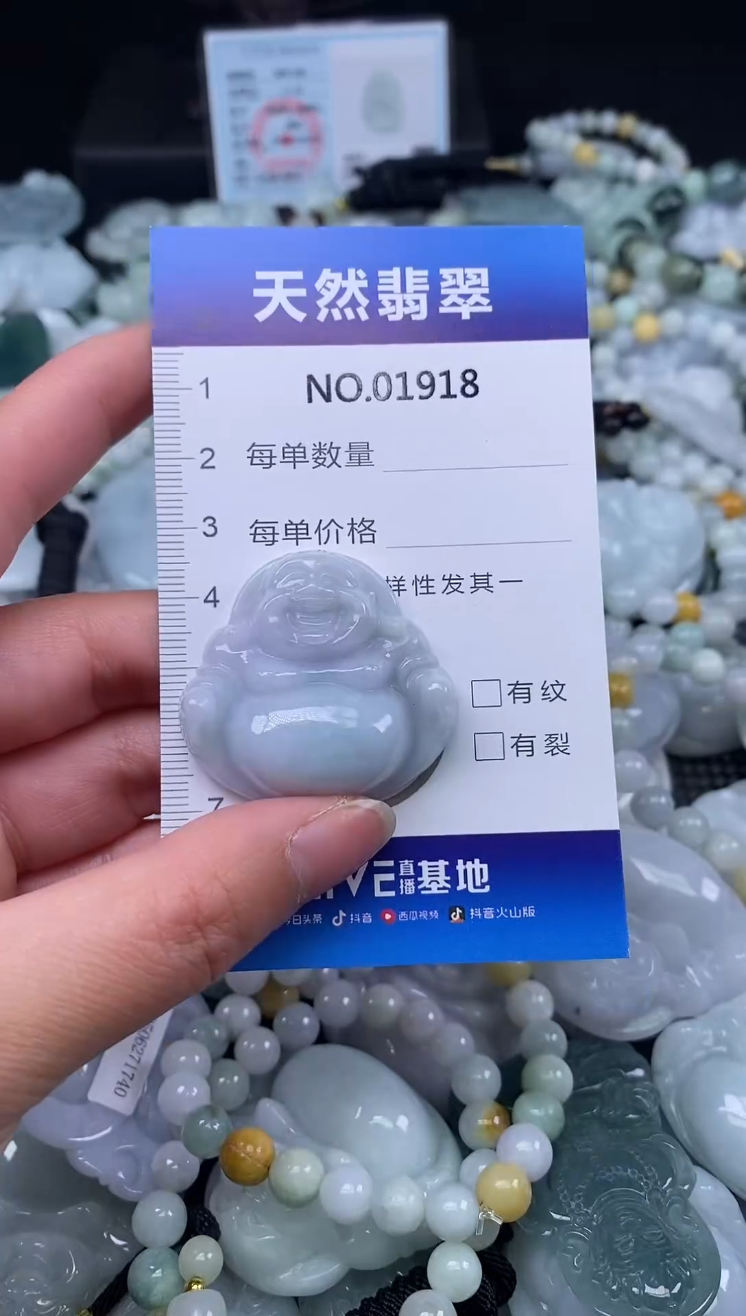 颈饰未镶嵌翡翠天然缅甸翡翠1918