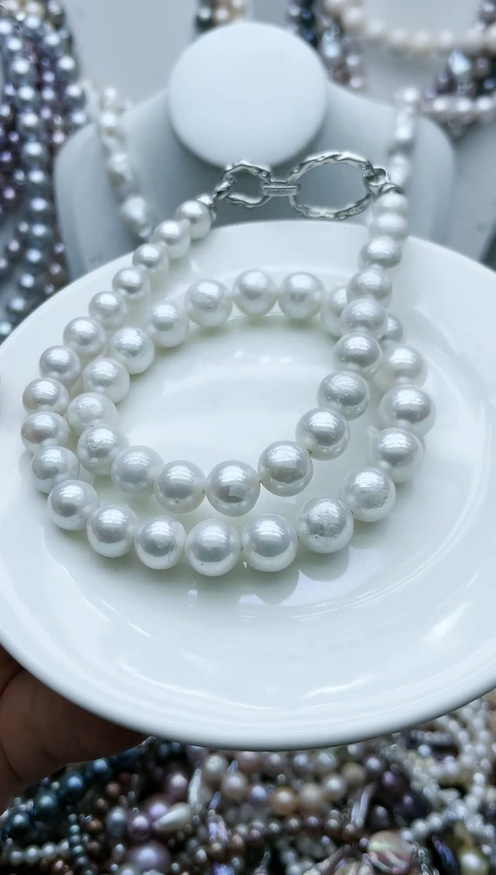 【闪购商品】淡水珍珠颈饰钛钢1