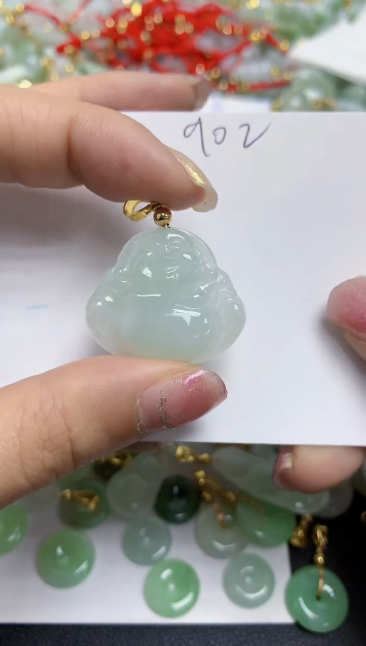 【闪购商品】翡翠颈饰合金天然翡翠A货