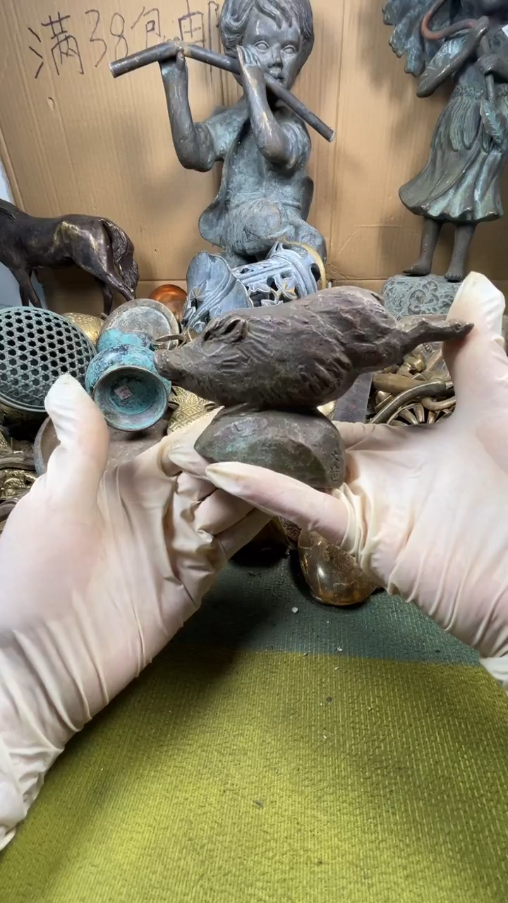 一**艺亿锦铜回流铜器摆件76