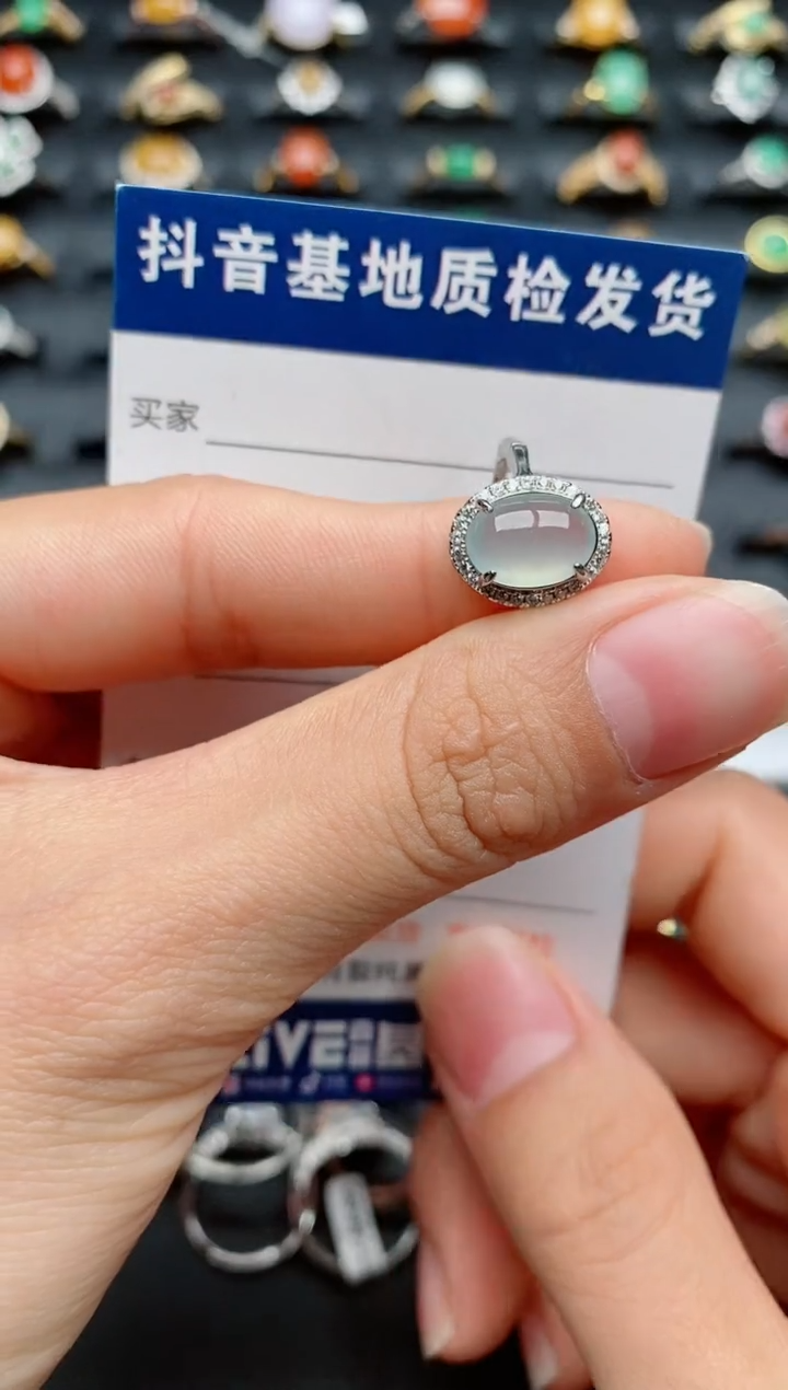 【闪购商品】翡翠戒指银S925镶嵌...........