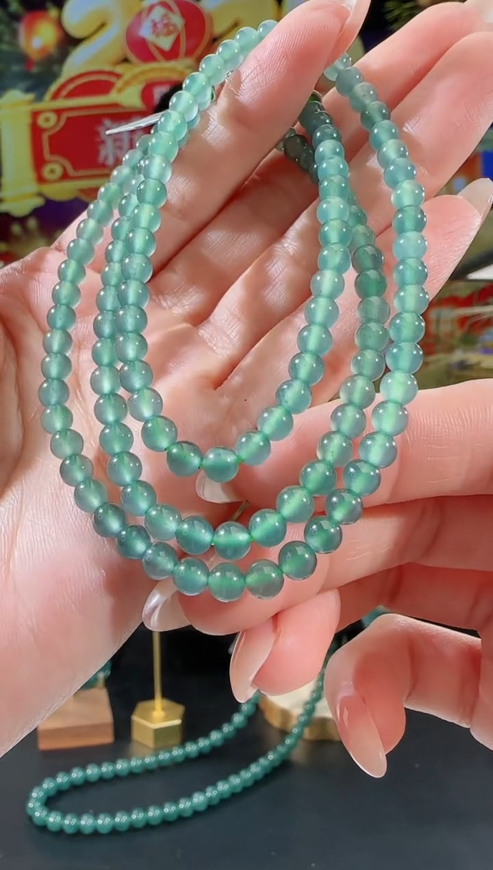 【闪购商品】翡翠项链未镶嵌长串多样性发一