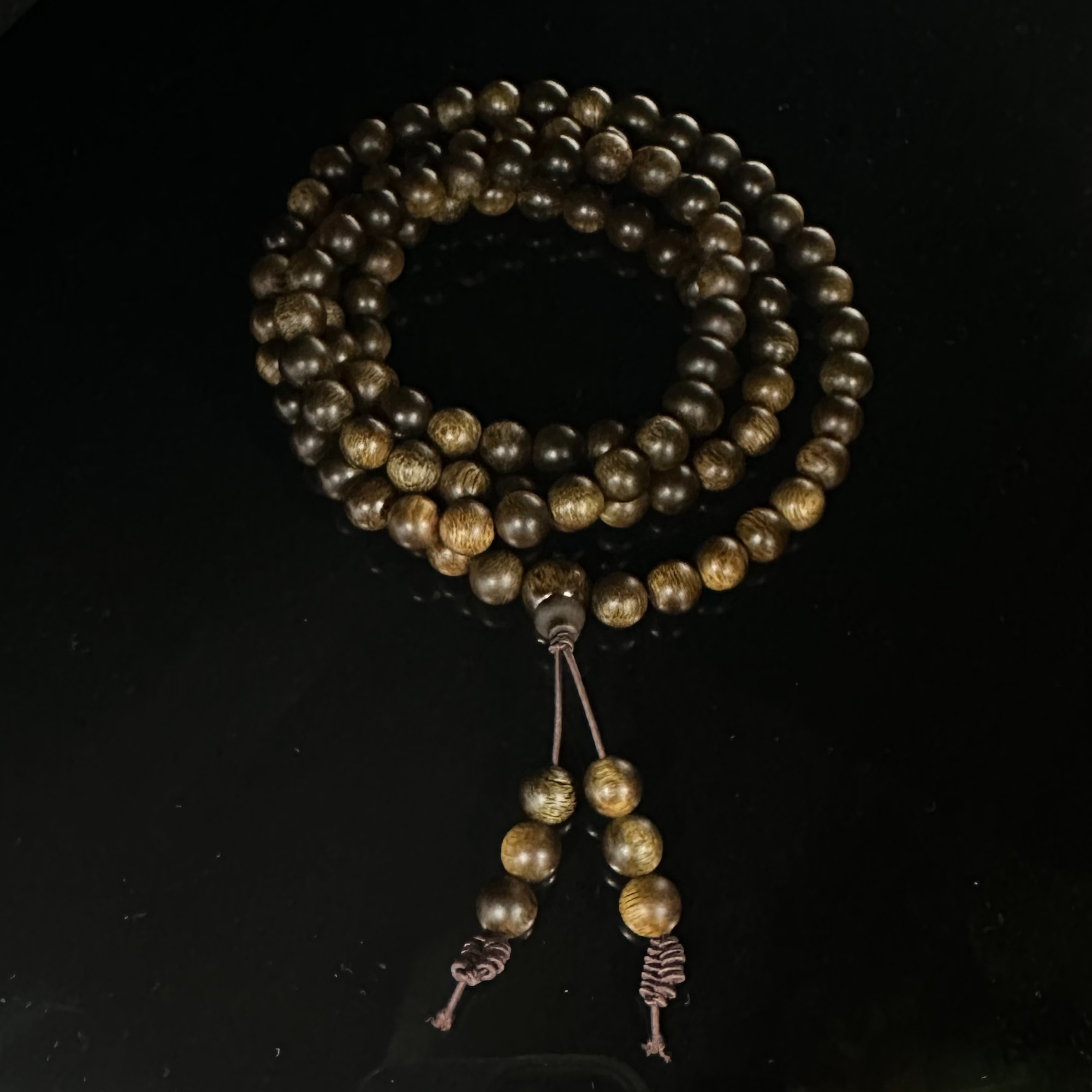 Y48沉香【马尼涝老料多圈】8mm-收藏级-NJ58800050468-2