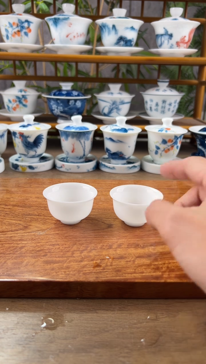 【闪购商品】高冰纯白一口杯2个