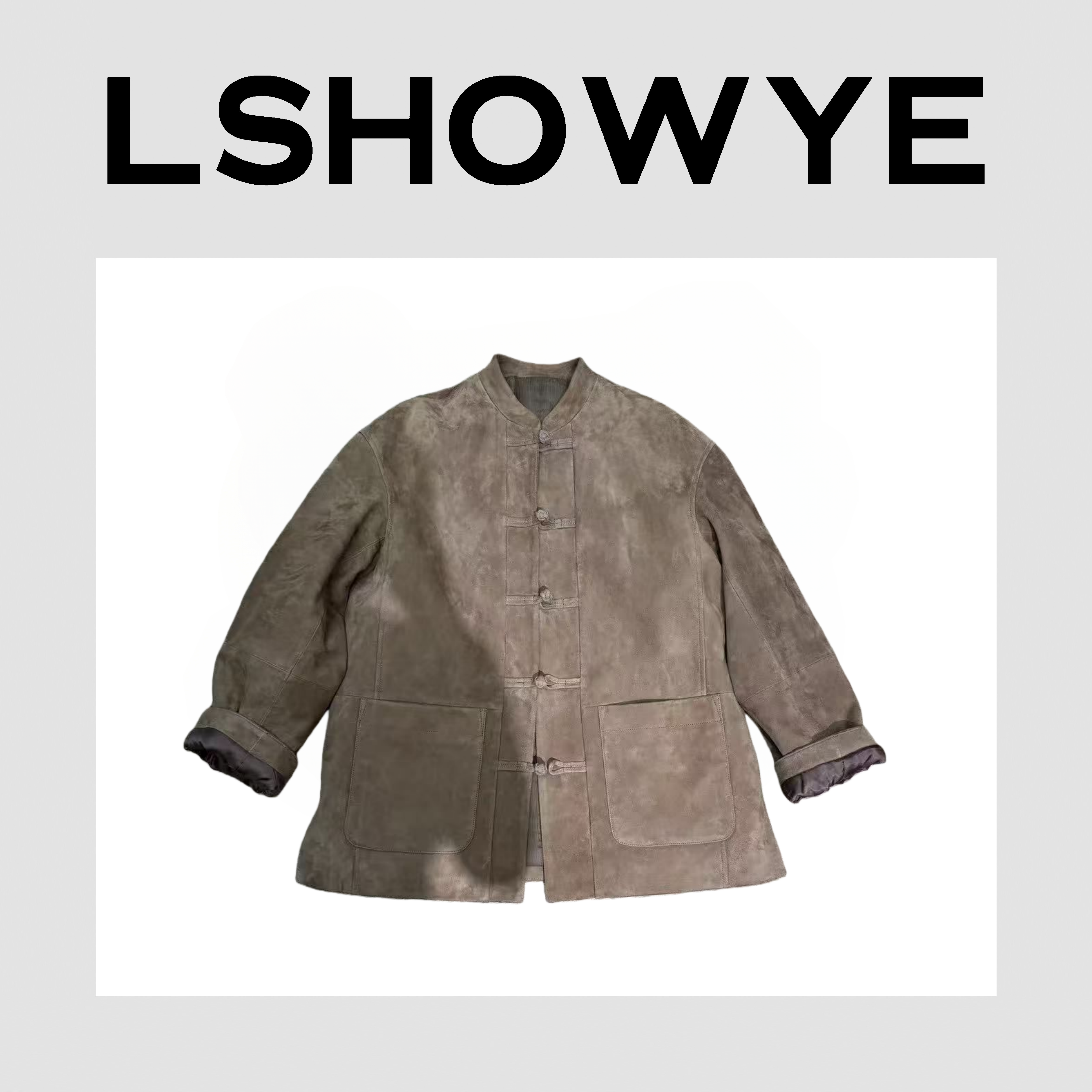 LSHOWYE｜羊皮中式棉服外套r4209