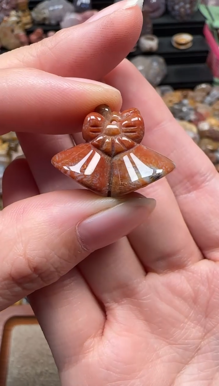 颈饰未镶嵌硅化珊瑚（珊瑚玉）896