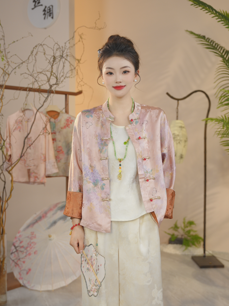 【吕夫人专属】【栖蝶云香】2025春季新款新中式国风双面穿真丝外套