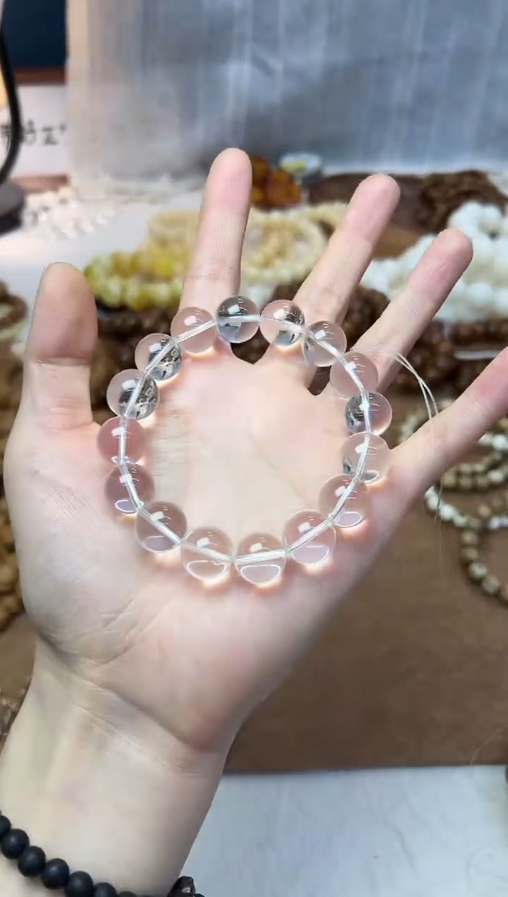 【闪购商品】水晶手串未镶嵌14白水晶单圈0925