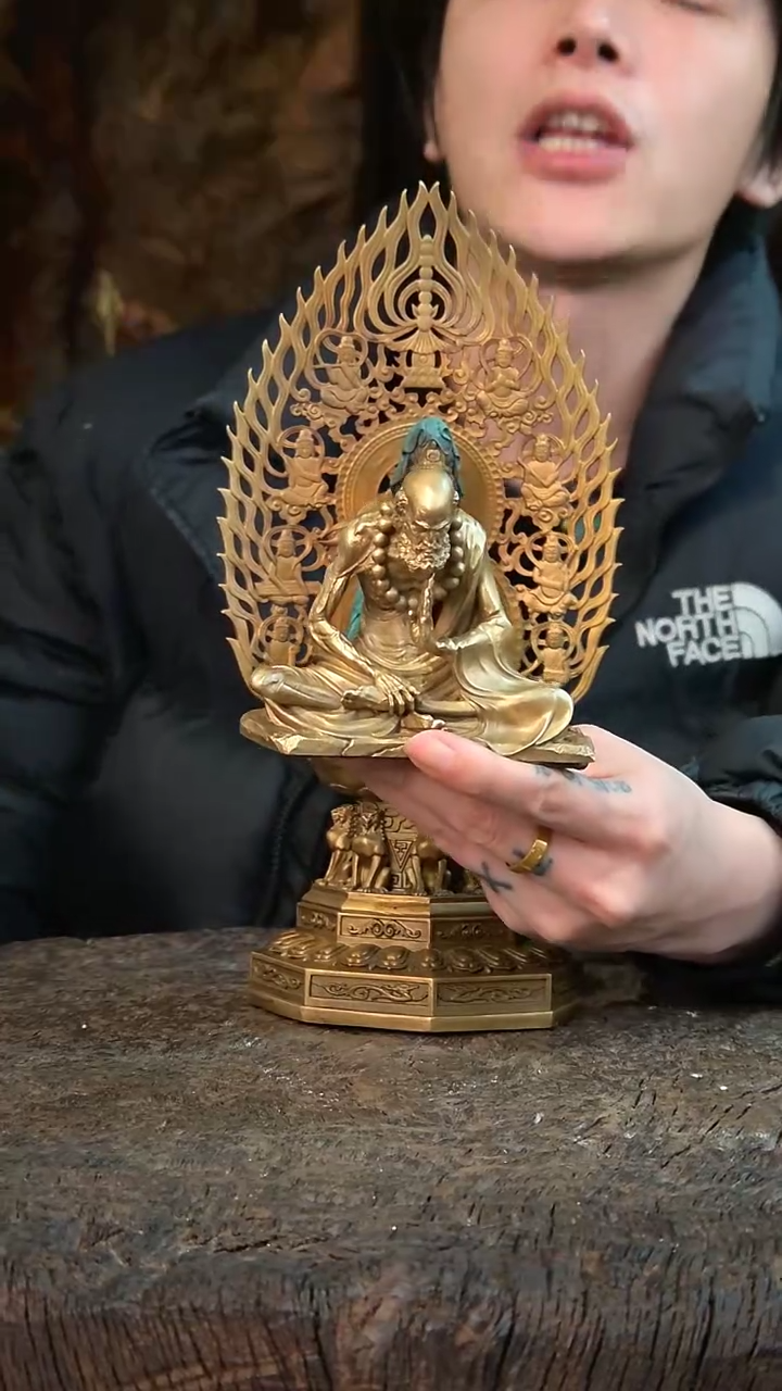 【闪购商品】黄铜小达摩悟
