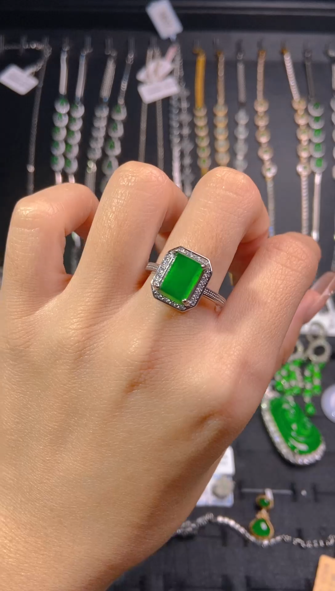 【闪购商品】翡翠戒指未镶嵌天然翡翠A货81