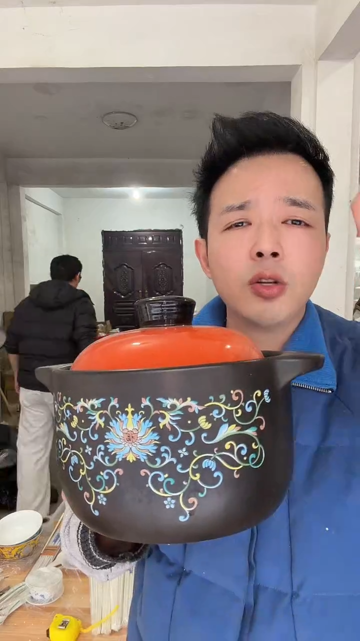 瓷片砂锅珐琅3升