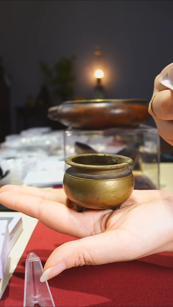 【闪购商品】金属创汇素色铜香炉6979