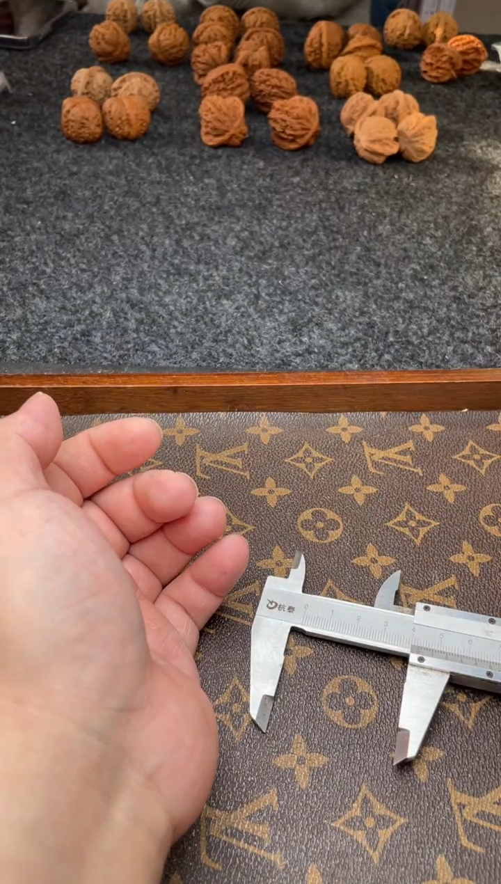 把件文玩核桃B  208号   42尺白狮子