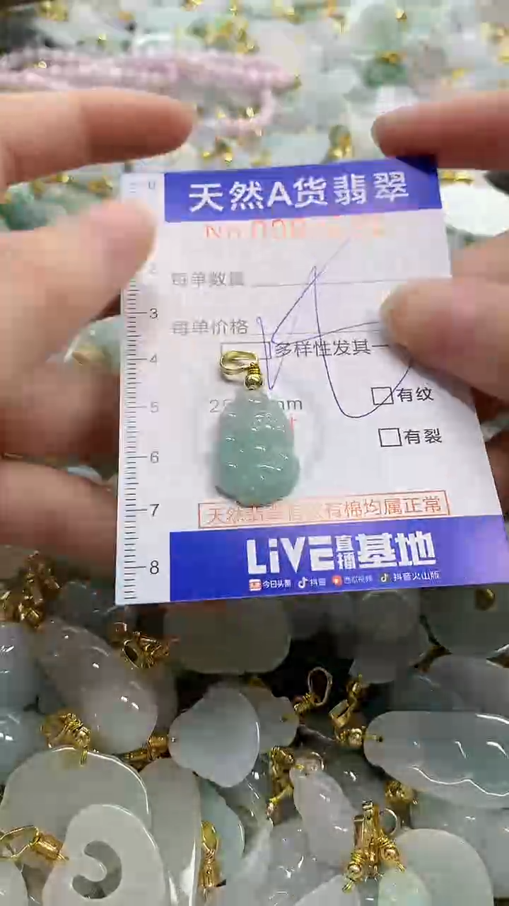 颈饰未镶嵌翡翠天然A货翡翠
