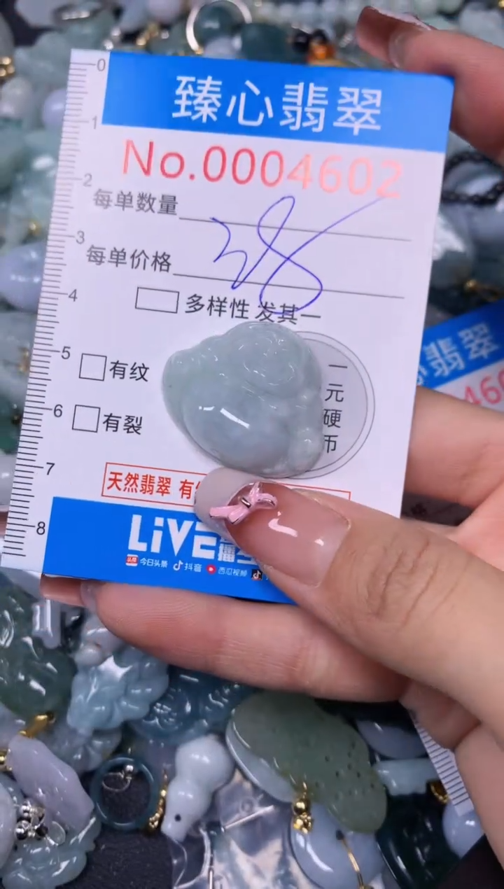 【闪购商品】翡翠颈饰未镶嵌含绳0004602