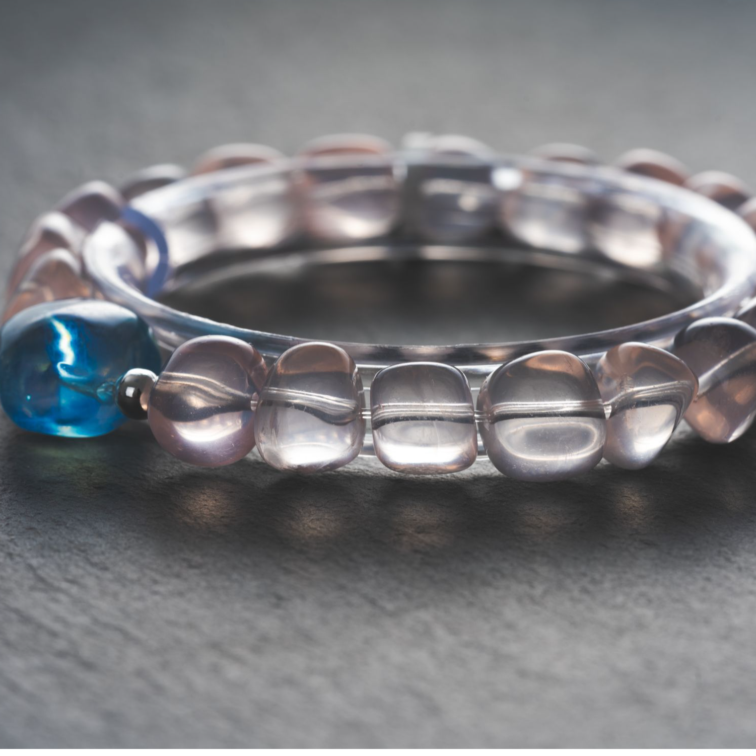 【星耀海蓝】LZY30160 粉水晶海蓝宝星星DIY手链 招桃花 情侣手链