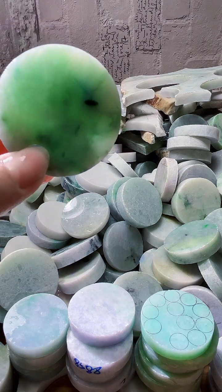 裸石翡翠天然翡翠A货石 南 029