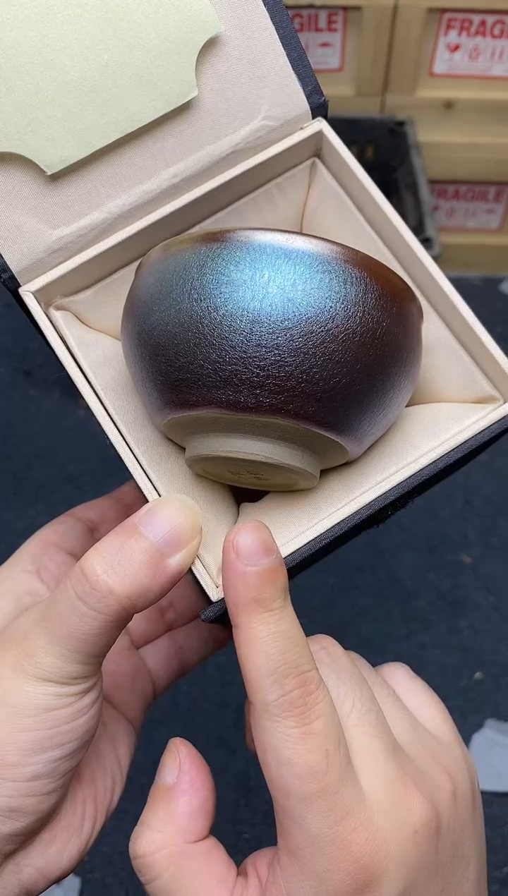 茶盏小辉 粉金将军建盏主人杯