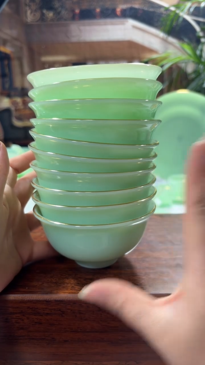 【闪购商品】...4.5英寸玉瓷碗10个口径11.5厘米