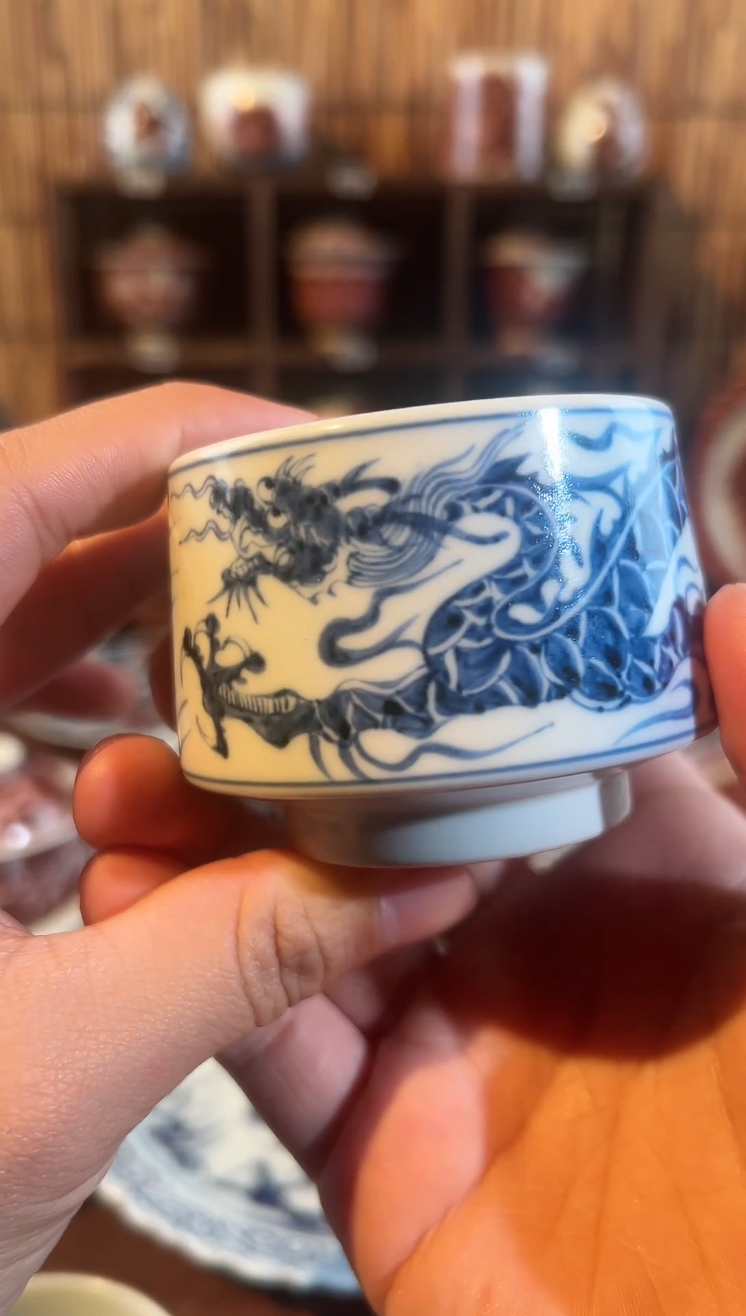 【闪购商品】天禄言瓷龙纹梯口杯