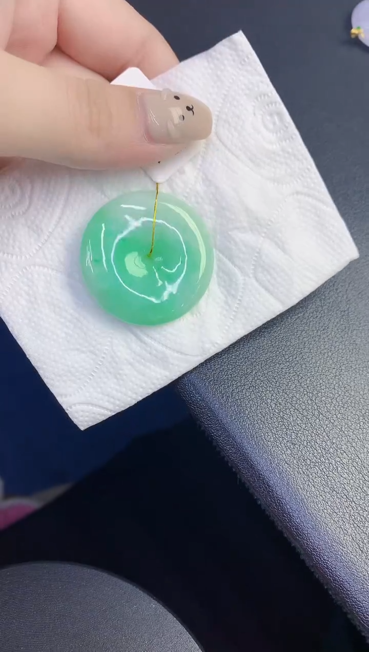 颈饰未镶嵌翡翠缅甸天然翡翠A货