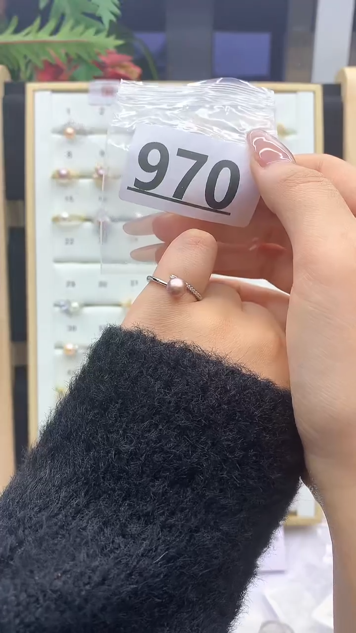 合金珠宝奇石淡水珍珠970