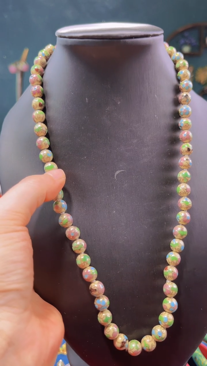 【闪购商品】非遗绝技 景泰蓝0.8项链 米