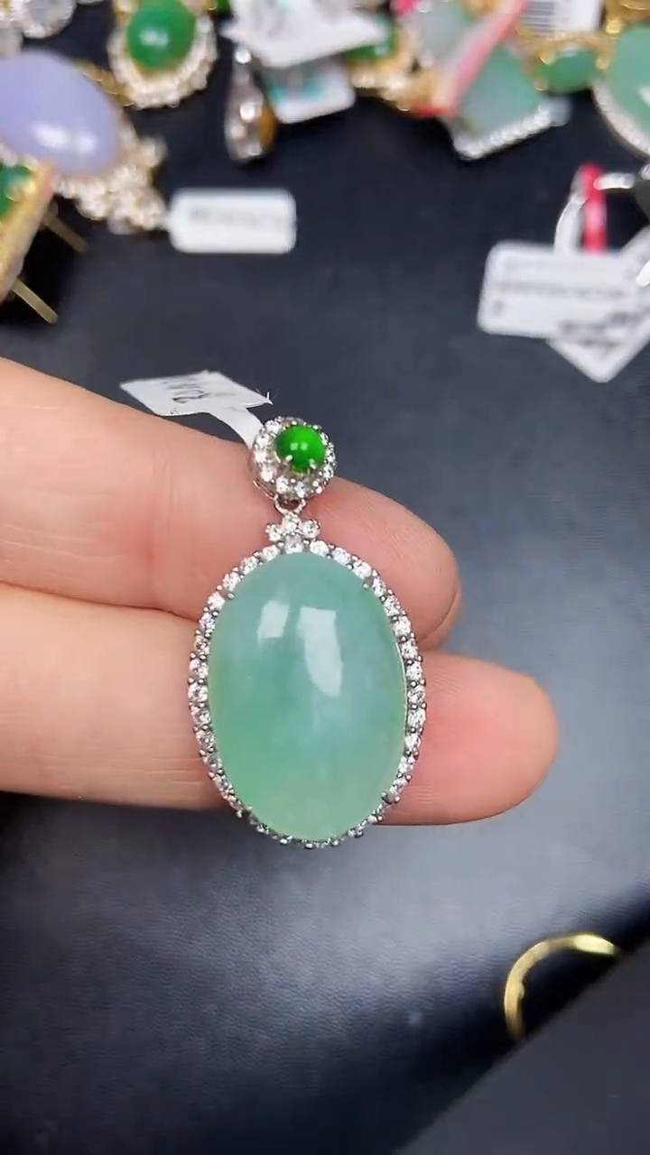 银S925镶嵌戒指翡翠3160