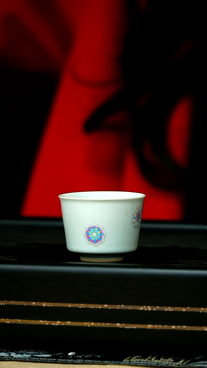茶杯紫砂景德镇瓷杯珐琅彩25cc