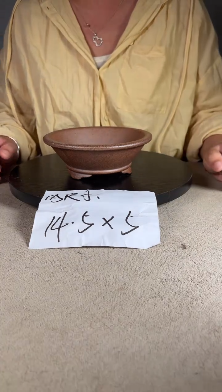 宜兴紫砂花盆小盆